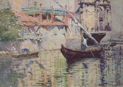 A Side Canal, Venice by William Holt Yates Titcomb